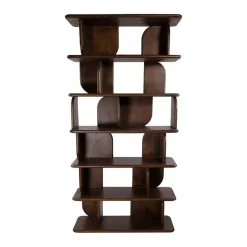 Sorano Boekenkast mangohout Walnoot 90 cm