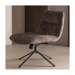 Soren Draaifauteuil Verstelbaar Wollig Bruin
