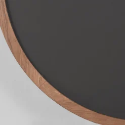 Spiegel Oliva Bruin rond Eikenhout 90cm