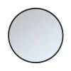 Spiegel Oliva Zwart rond Eikenhout 110cm