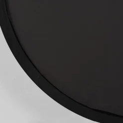 Spiegel Oliva Zwart rond Eikenhout 110cm