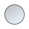Spiegel Oliva Zwart rond Eikenhout 90cm