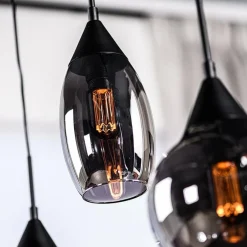 Spix Hanglamp 5-lichts smoke glas