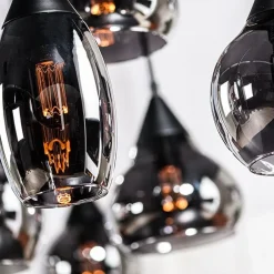 Spix Hanglamp 8-lichts smoke glas