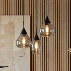 Spix Hanglamp 3-lichts smoke glas