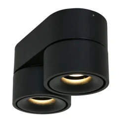Spot Fez 2-lichts zwart