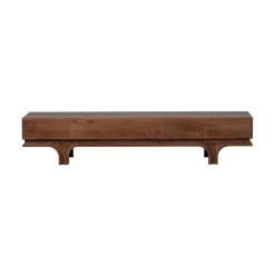 Staes TV Meubel 3 Lades Mangohout Walnoot 180cm