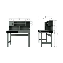 Stage Bureau Grenen Soap 110cm