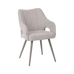 Stan Eetkamerstoel Naturel met taupe poot