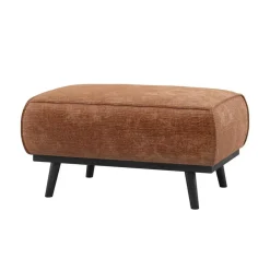 Statement Hocker Chenille Velvet Terra 80cm