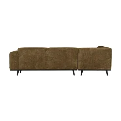 Statement Hoekbank Links Structure Velvet Brass