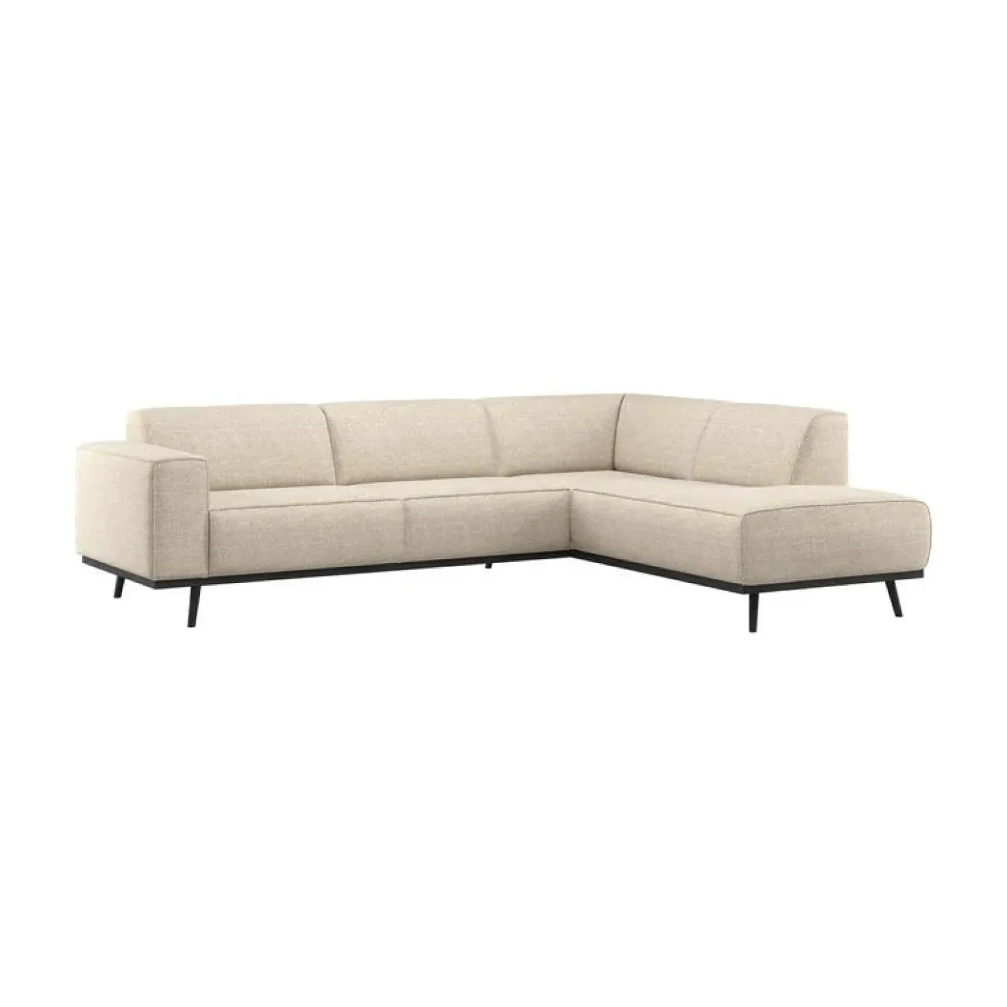 Statement Hoekbank Rechts Beige Melange