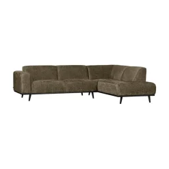 Statement Hoekbank Rechts Structure Velvet Bonsai