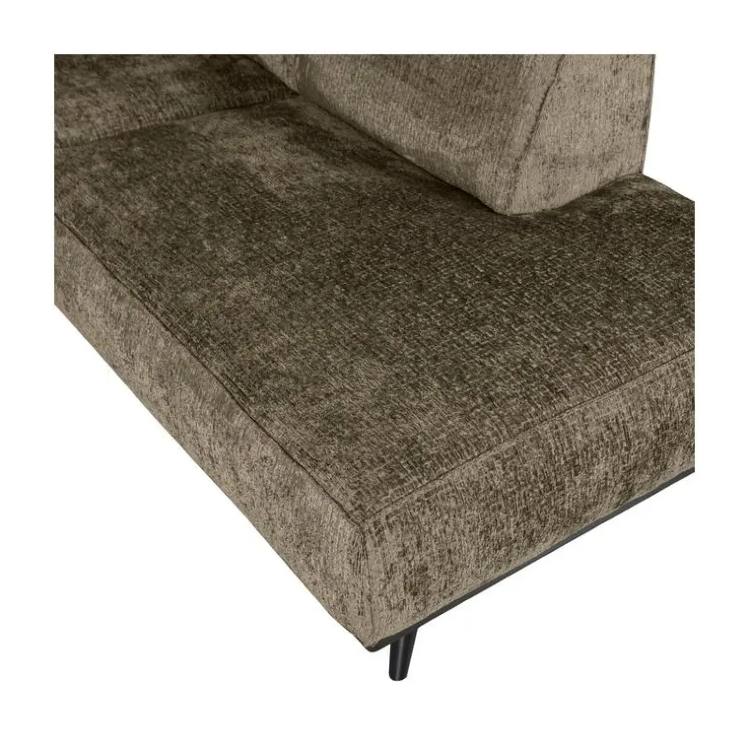 Statement Hoekbank Rechts Structure Velvet Bonsai