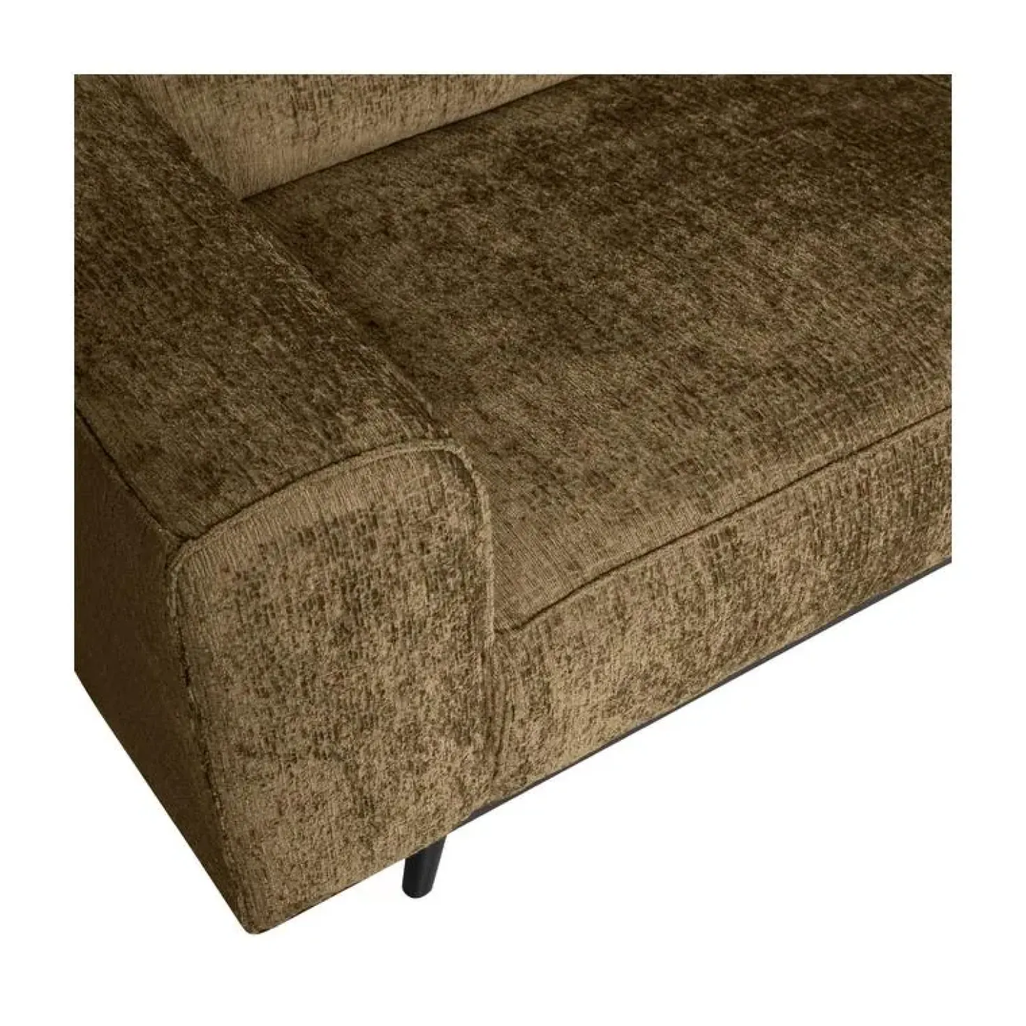 Statement Hoekbank Rechts Structure Velvet Brass