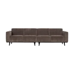 Statement 4-Zits Bank Ribstof Taupe 280cm