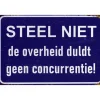 Steel niet - metalen bord