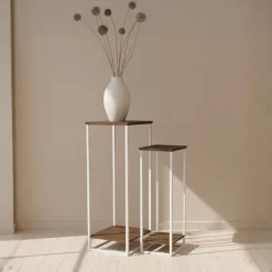 Stella Plantentafel set van 2 Walnoot