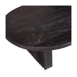 Steppe Salontafel Mangohout Zwart 110cm