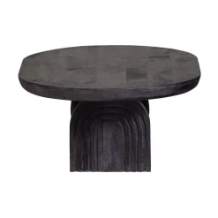 Steppe Salontafel Mangohout Zwart 110cm