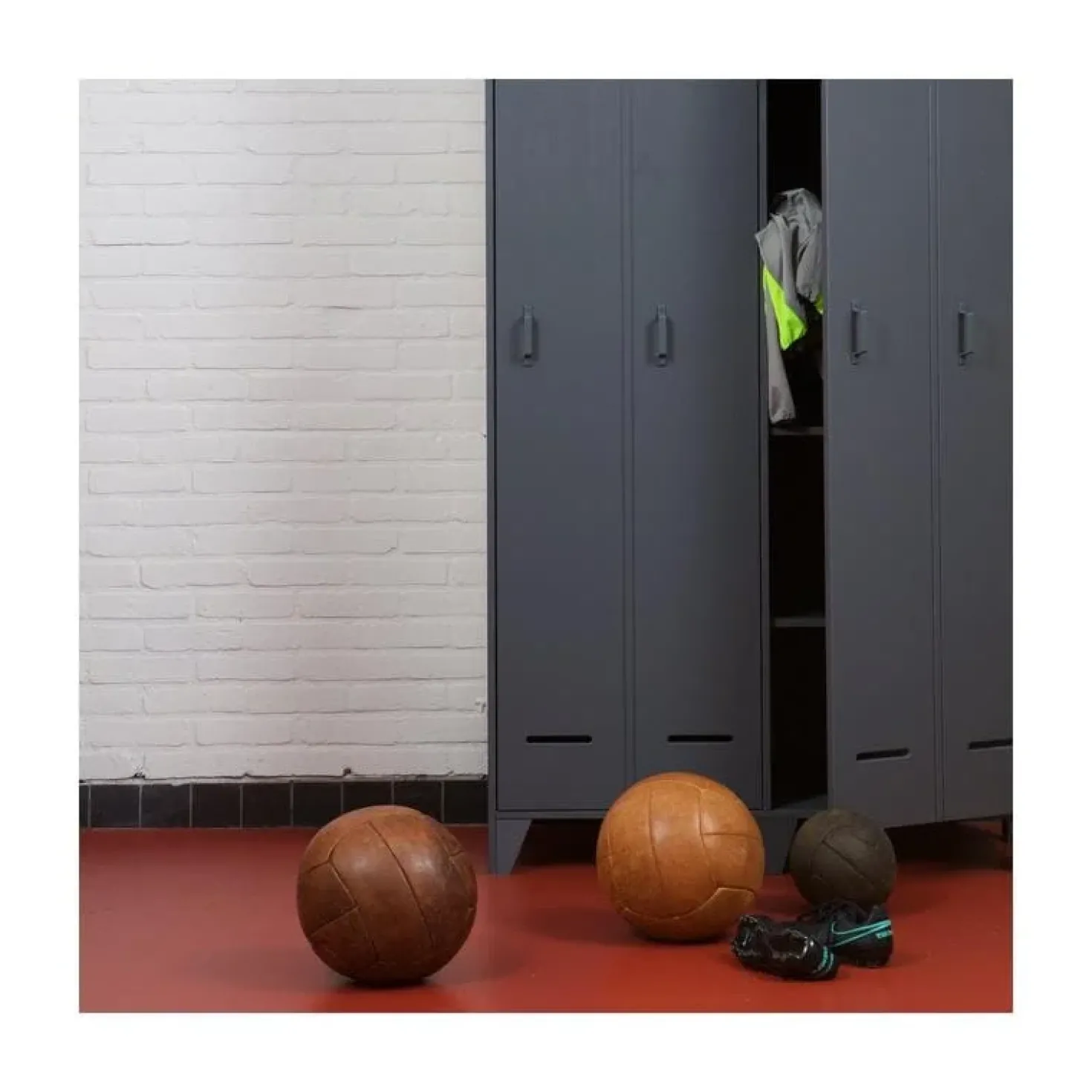 Stijn Lockerkast 2-Deurs Steel Grey 103cm