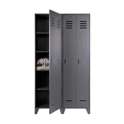 Stijn Lockerkast 2-Deurs Steel Grey 103cm