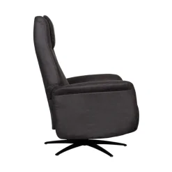 Stockholm Fauteuil Antraciet Microleder Elektrisch