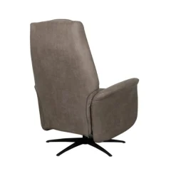 Stockholm Fauteuil Taupe Microleder Elektrisch