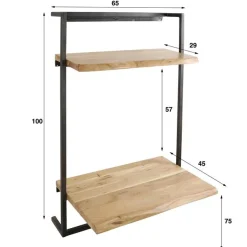 Stockton bureau zwevend acacia naturel