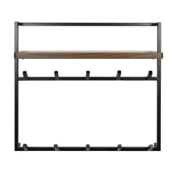 Stockton Kapstok hoog 12 haken Bruin 85cm