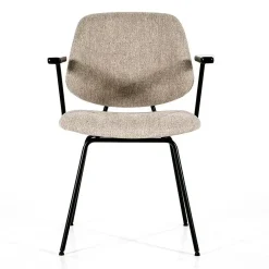 Stoel Lynn met arm - beige fletcher