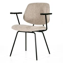 Stoel Lynn met arm - beige fletcher