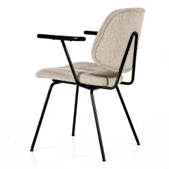 Stoel Lynn met arm - beige fletcher
