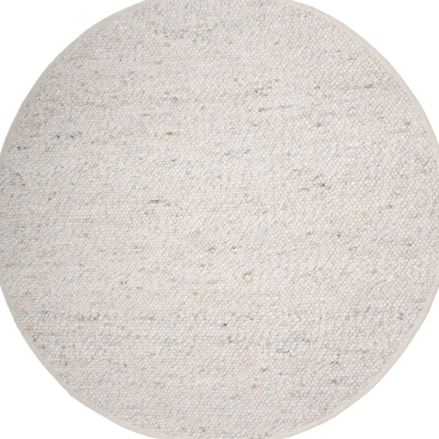 Stone vloerkleed Beige Rond 200x200cm