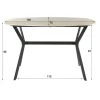 Strato Bartafel deens ovaal Travertine 140cm