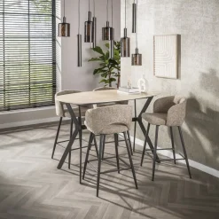 Strato Bartafel deens ovaal Travertine 140cm