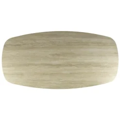Strato Eettafel deens ovaal Keramiek Travertin 215cm