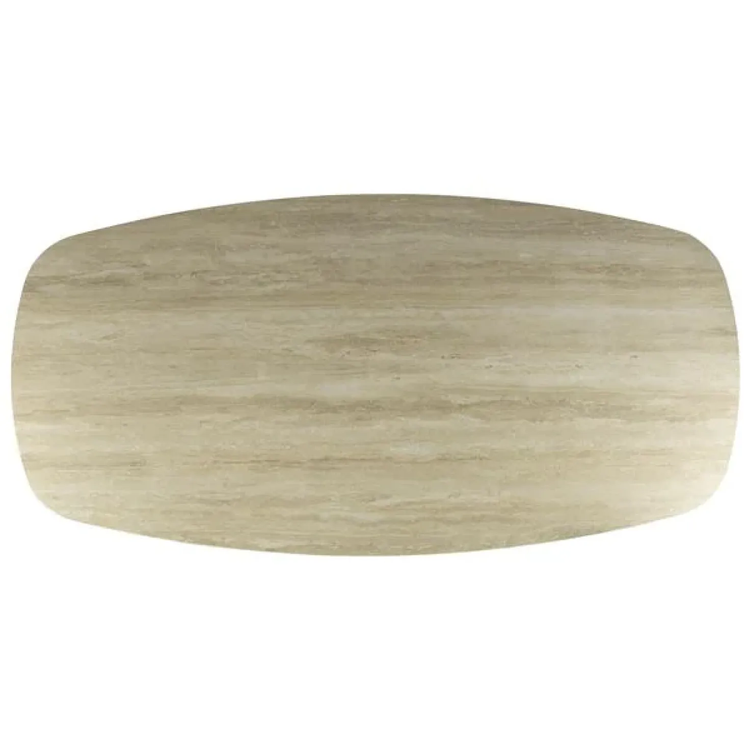 Strato Eettafel deens ovaal Keramiek Travertin 215cm