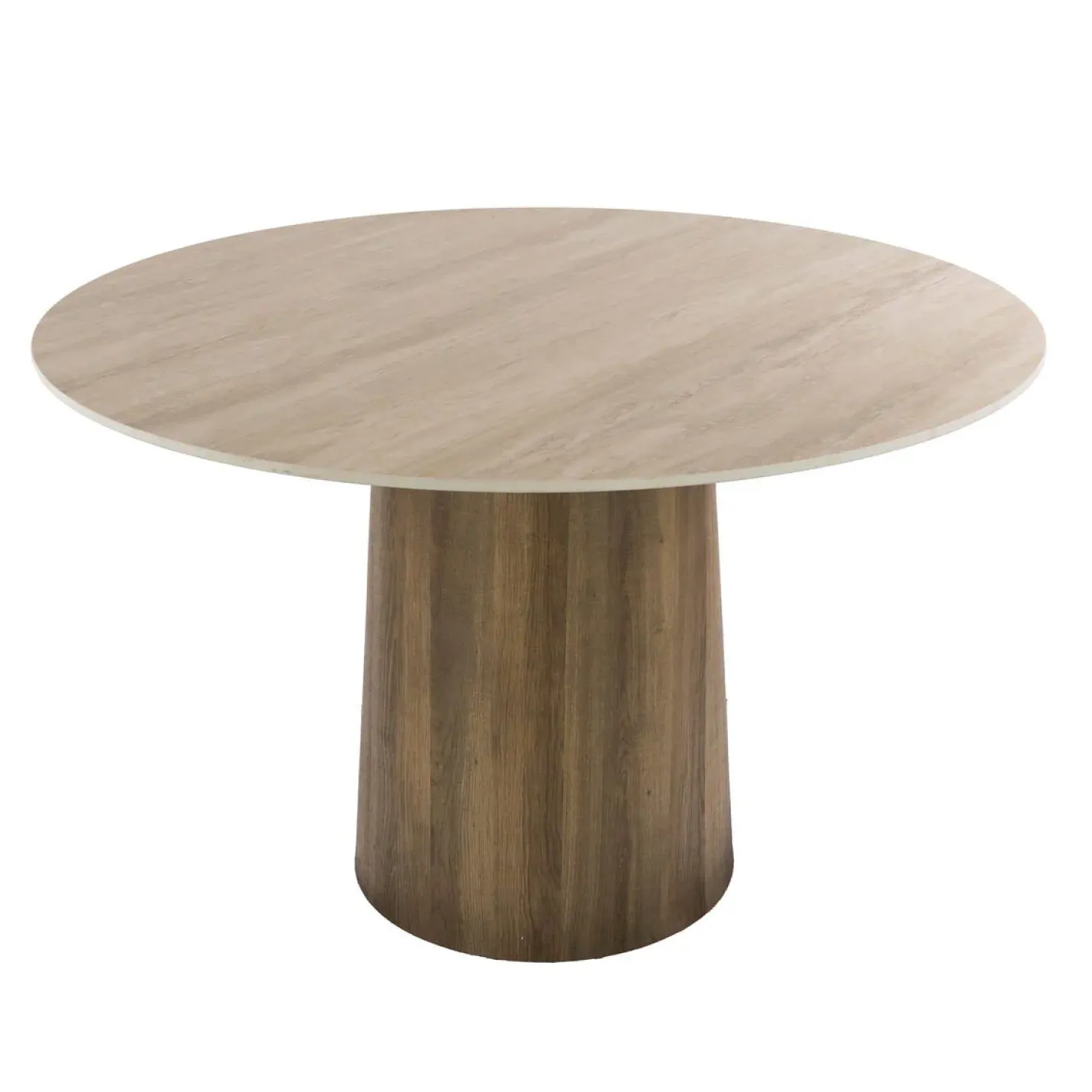 Strato Eettafel Rond keramiek Travertin 120cm
