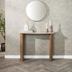 Strato Sidetable/Kaptafel Keramiek travertin 100cm