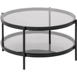 Stryn Salontafel Rond Zwart 79cm