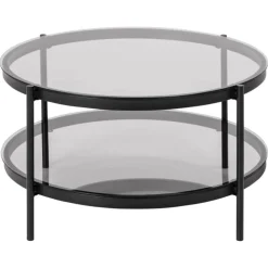 Stryn Salontafel Rond Zwart 79cm