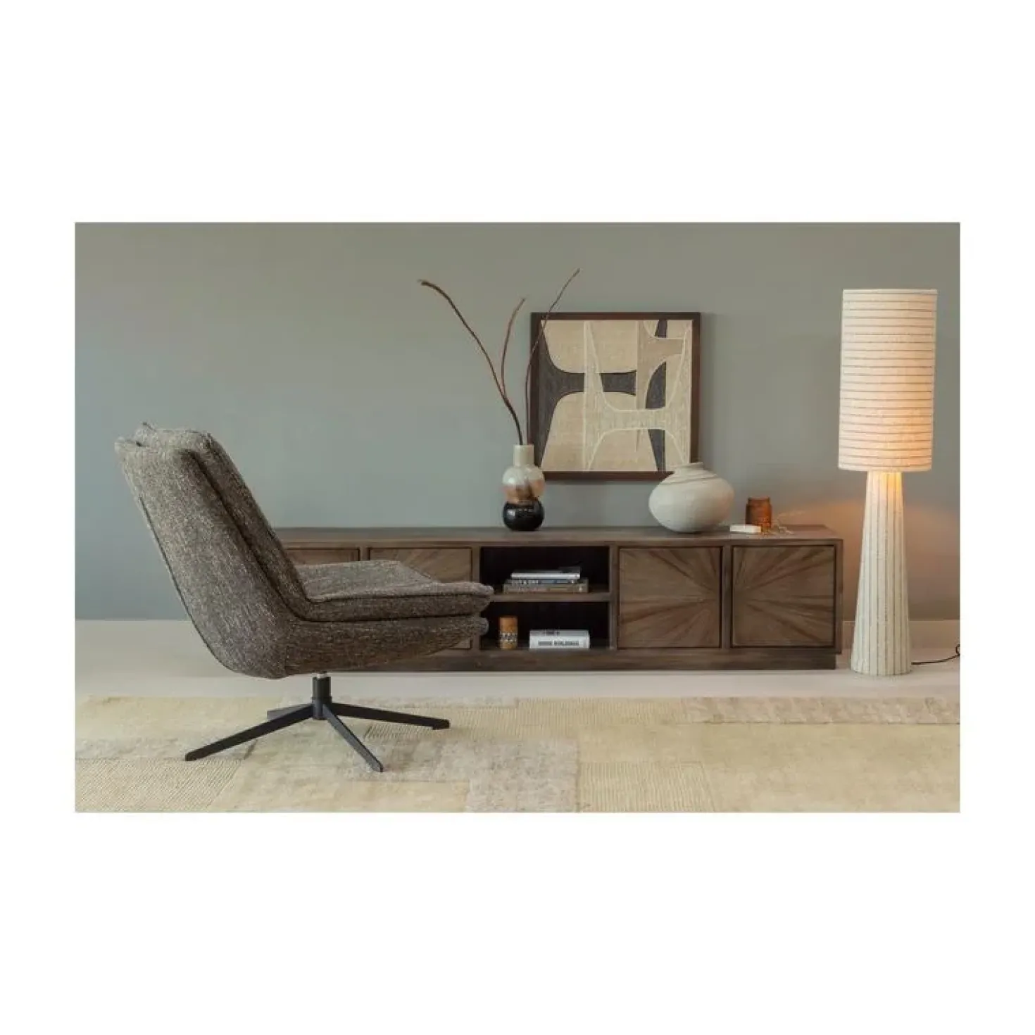 Sun Tv Meubel Teak Bruin 200cm