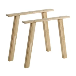 Tablo A Vorm Poot Eiken Set van 2