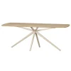 Tablo Eettafel eiken Deens ovaal Naturel met zand poot 220 cm