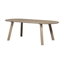 Tablo Eettafel ovaal VL Eikenhout pebble grey 220cm