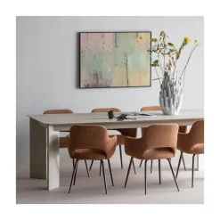 Tablo Eettafel rechthoek Eikenhout dakargrau 240cm