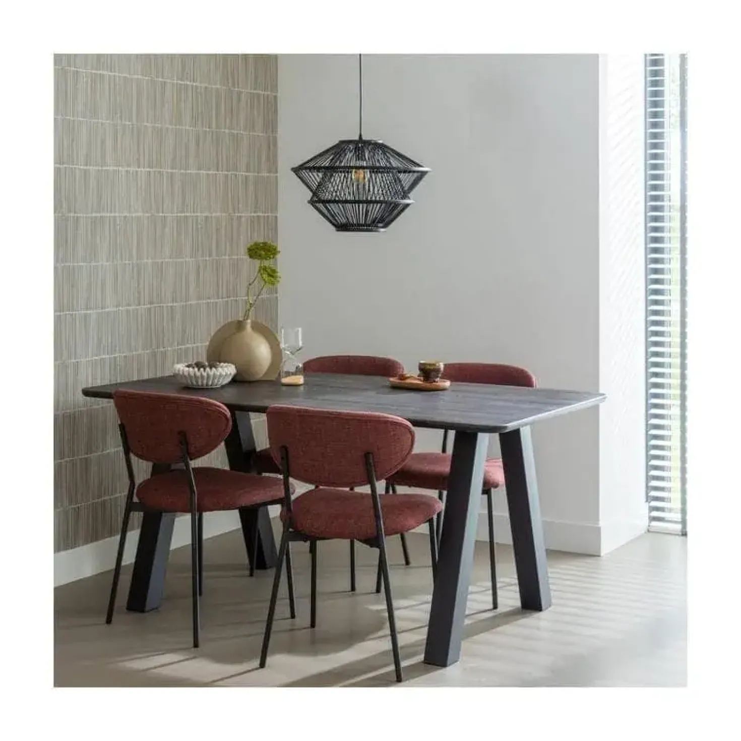 Tablo Eettafel rechthoek Eikenhout mystic brown 160cm