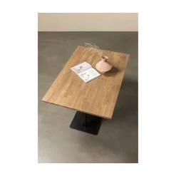 Tablo Eettafel rechthoek VL Eikenhout cashmere brown 120cm