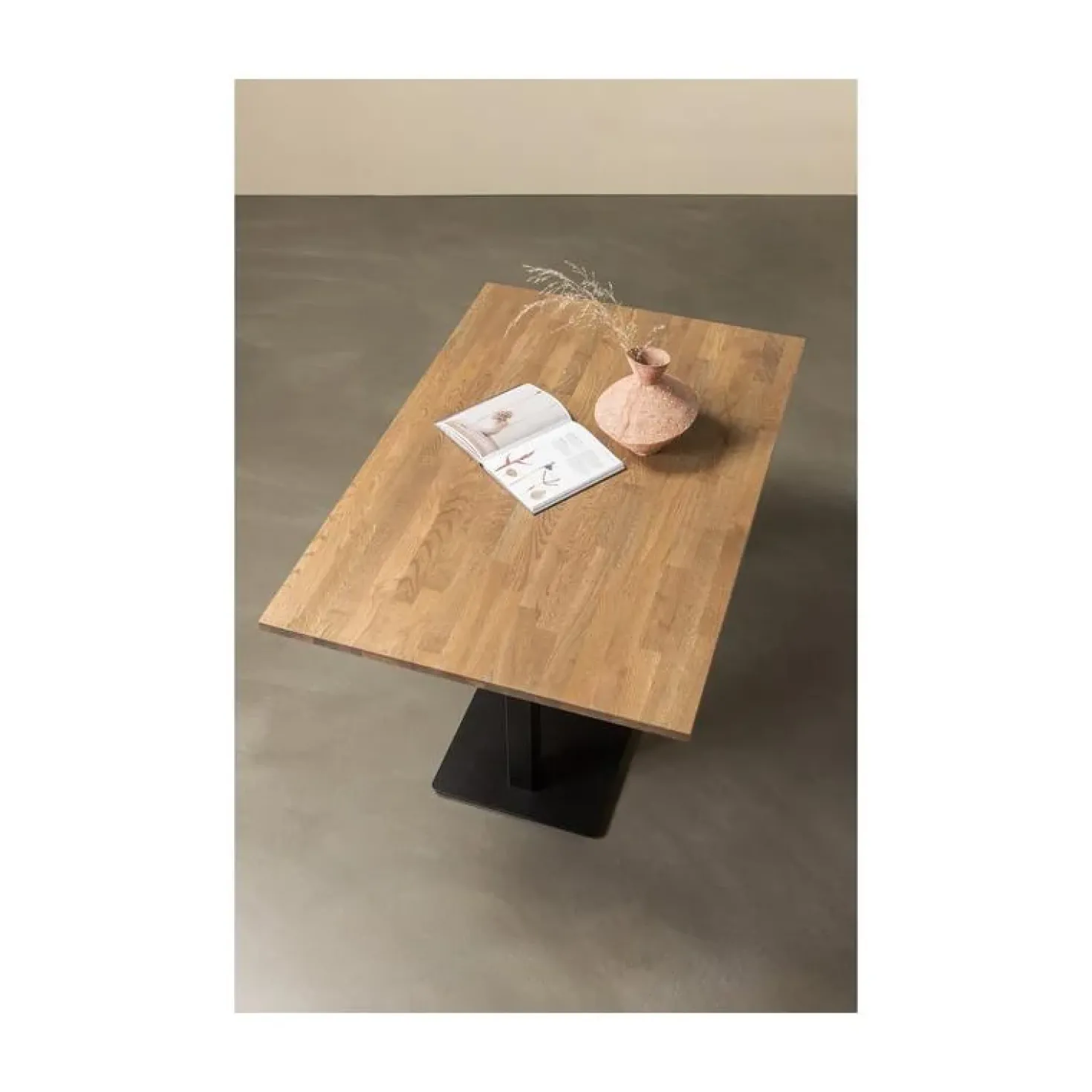 Tablo Eettafel rechthoek VL Eikenhout cashmere brown 120cm
